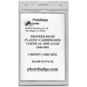 Frosted Rigid Plastic 2 Card Side Load Dispenser Vertical - 20 pack